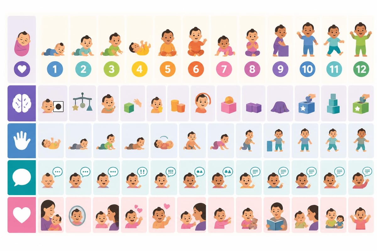 Infant brain development stages