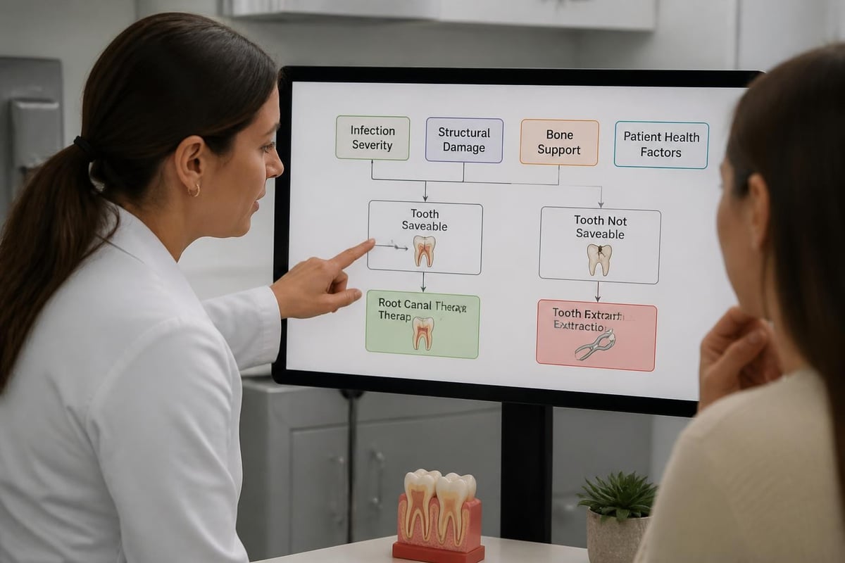 Root canal vs extraction decision factors