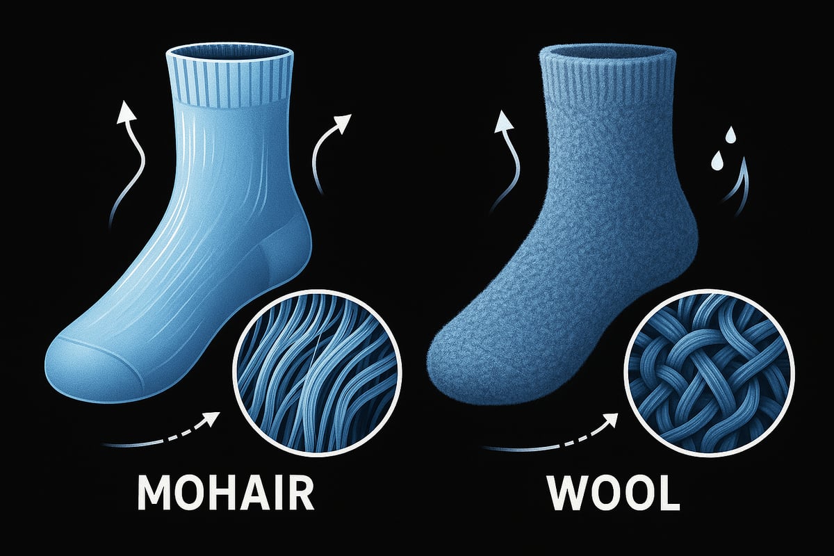 Comfort and Performance: Mohair vs. Wool Socks