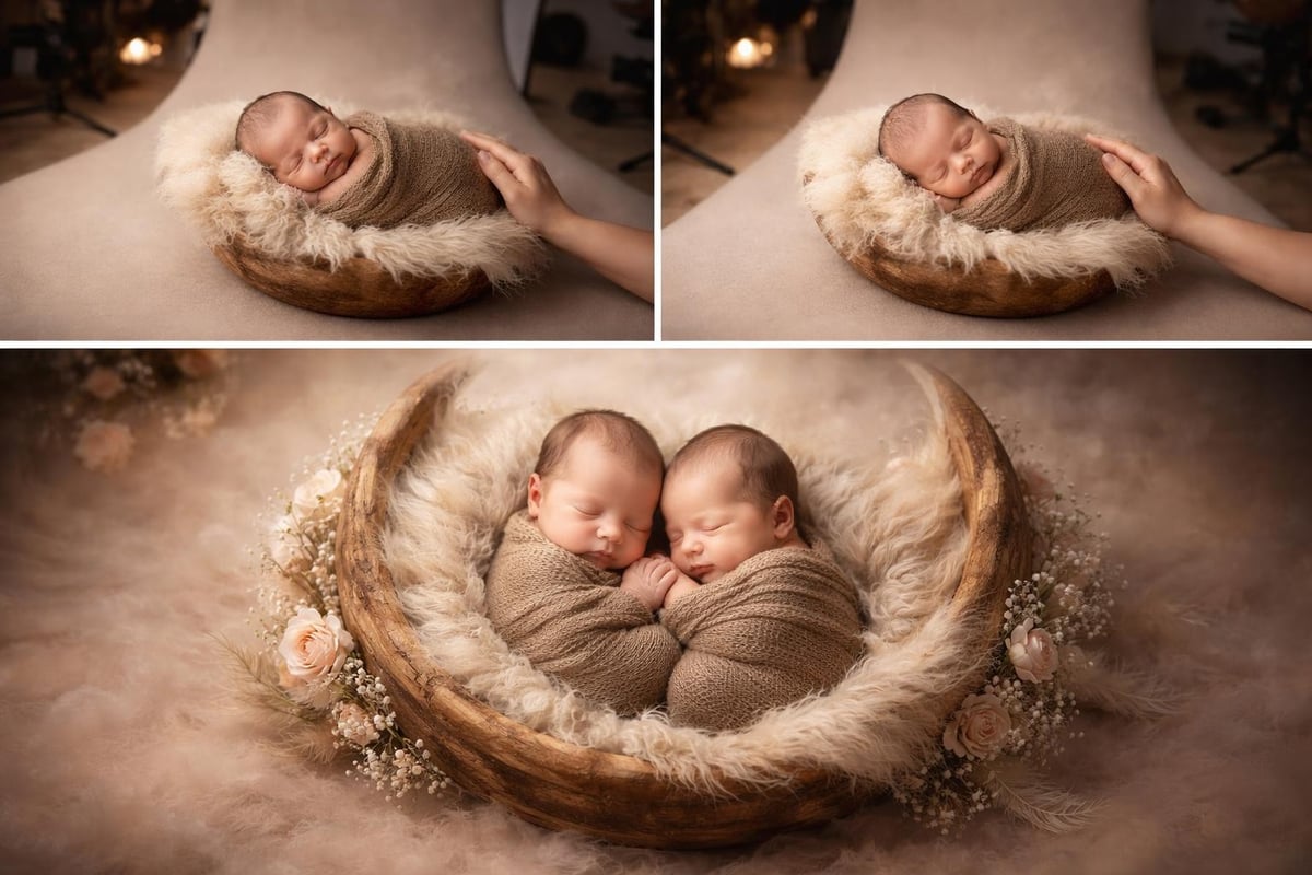 Safe twin photography techniques