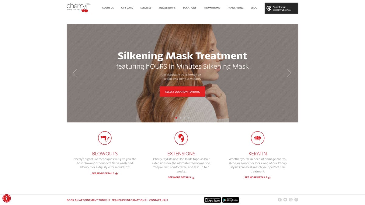 7 Best Blow Dry Near Me Spots for Gorgeous Hair in 2025 - Cherry Blow Dry Bar, Multiple Locations