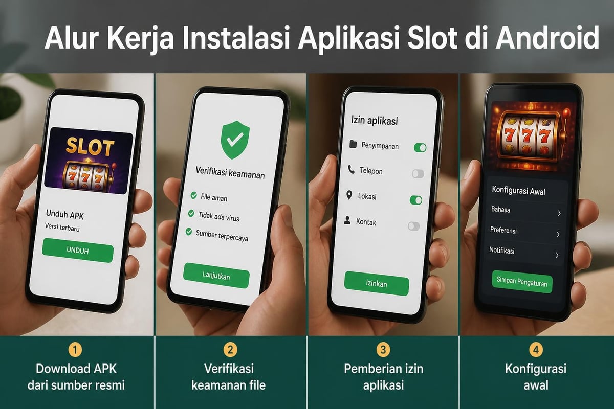 Proses instalasi APK slot