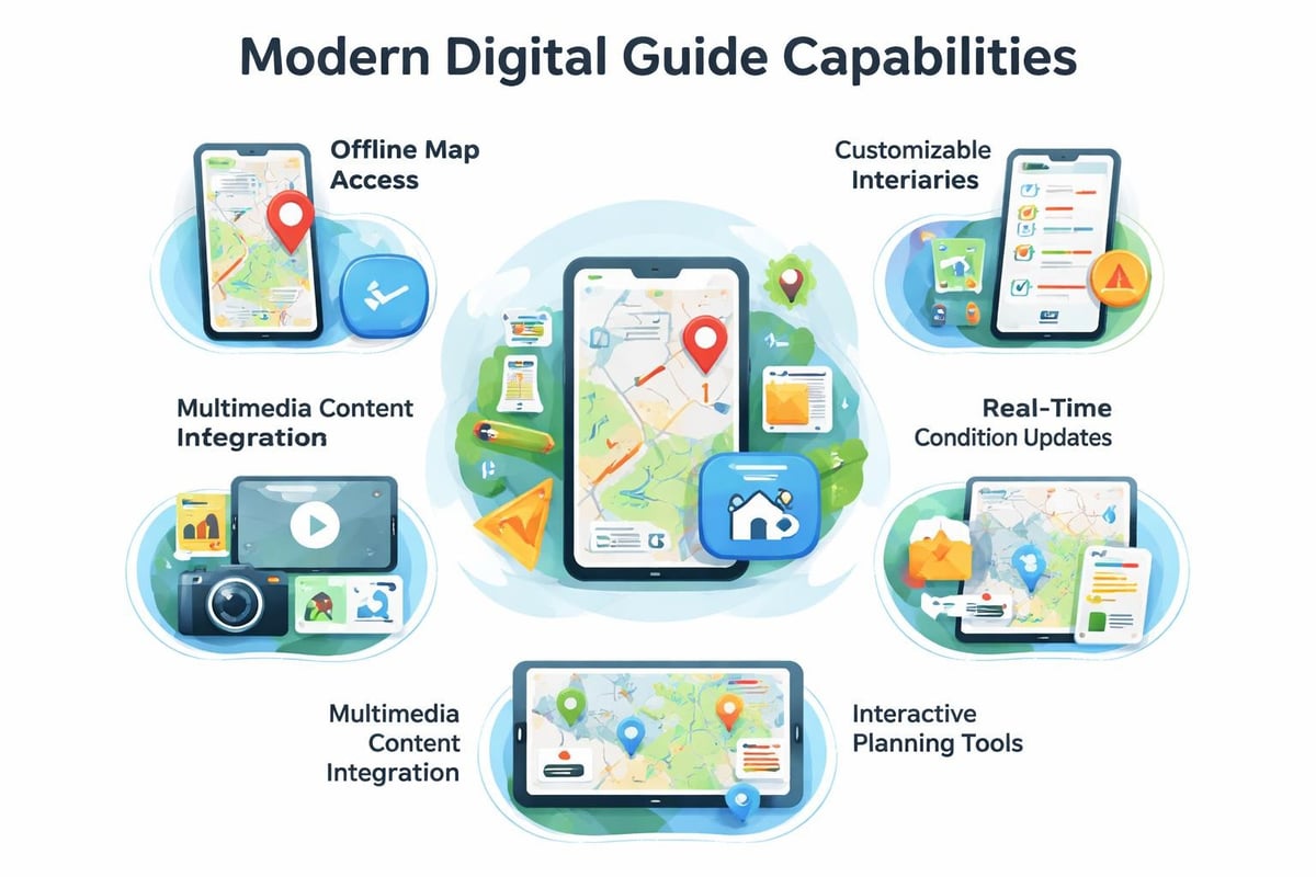 Digital travel guide features