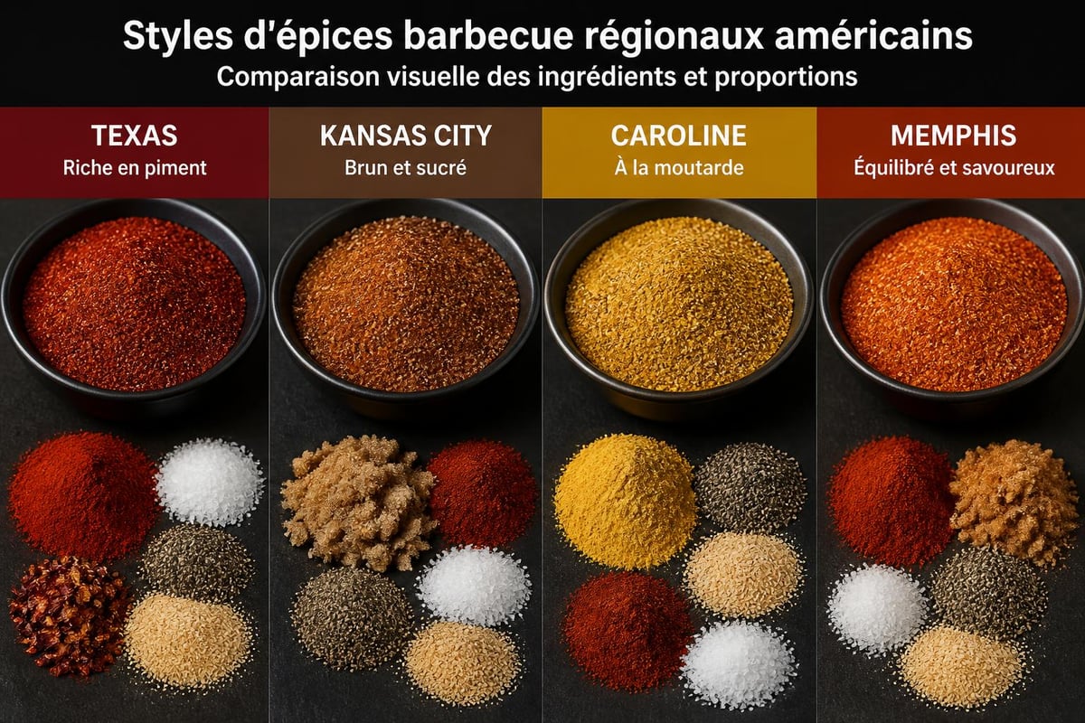 Mélanges barbecue régionaux