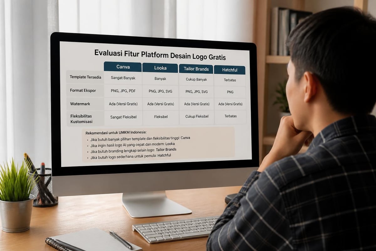 Perbandingan platform desain logo gratis