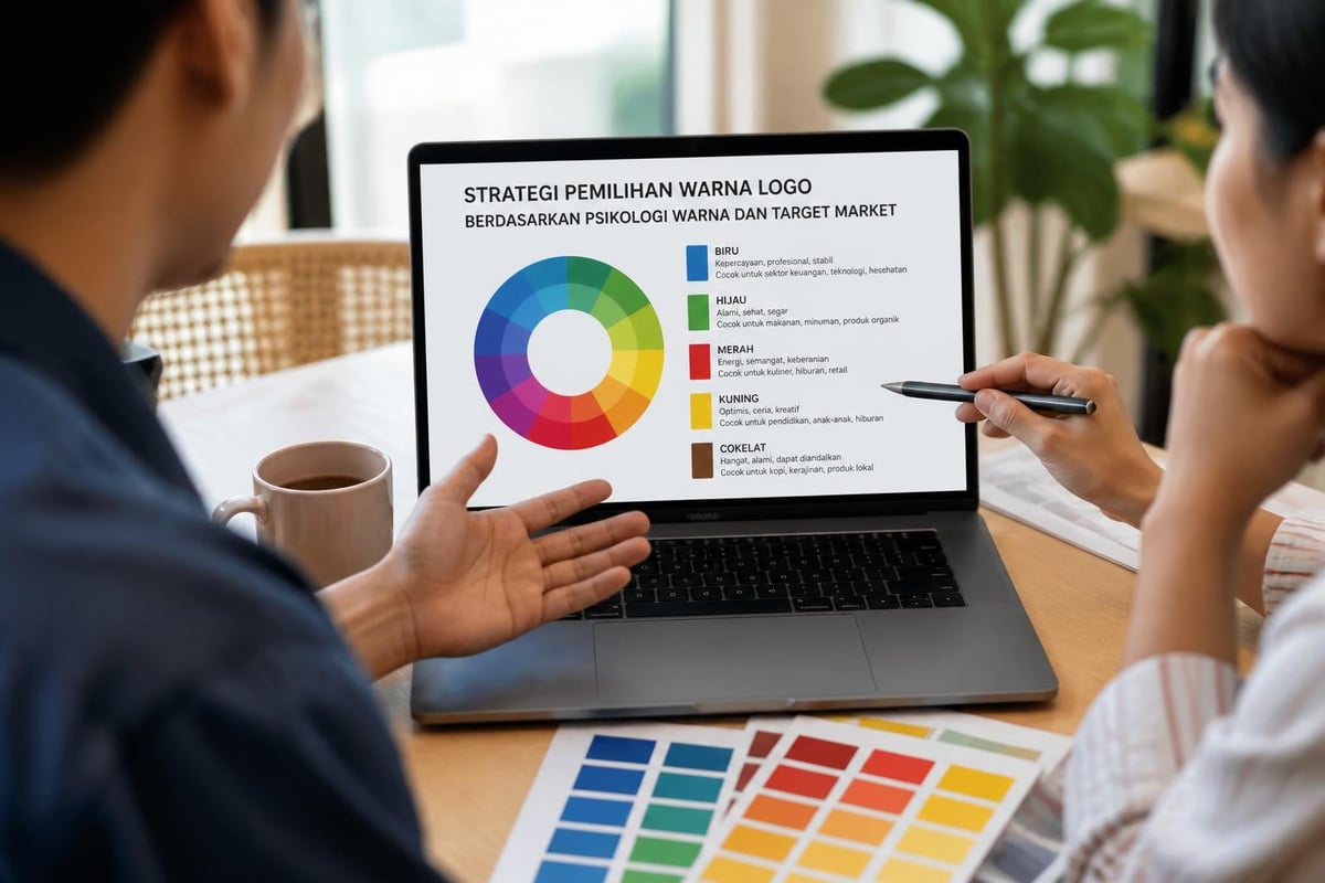 Panduan pemilihan warna logo