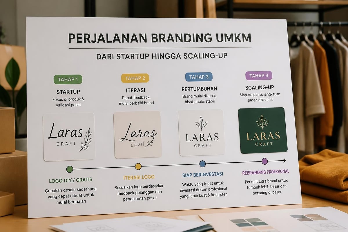 Evolusi logo bisnis