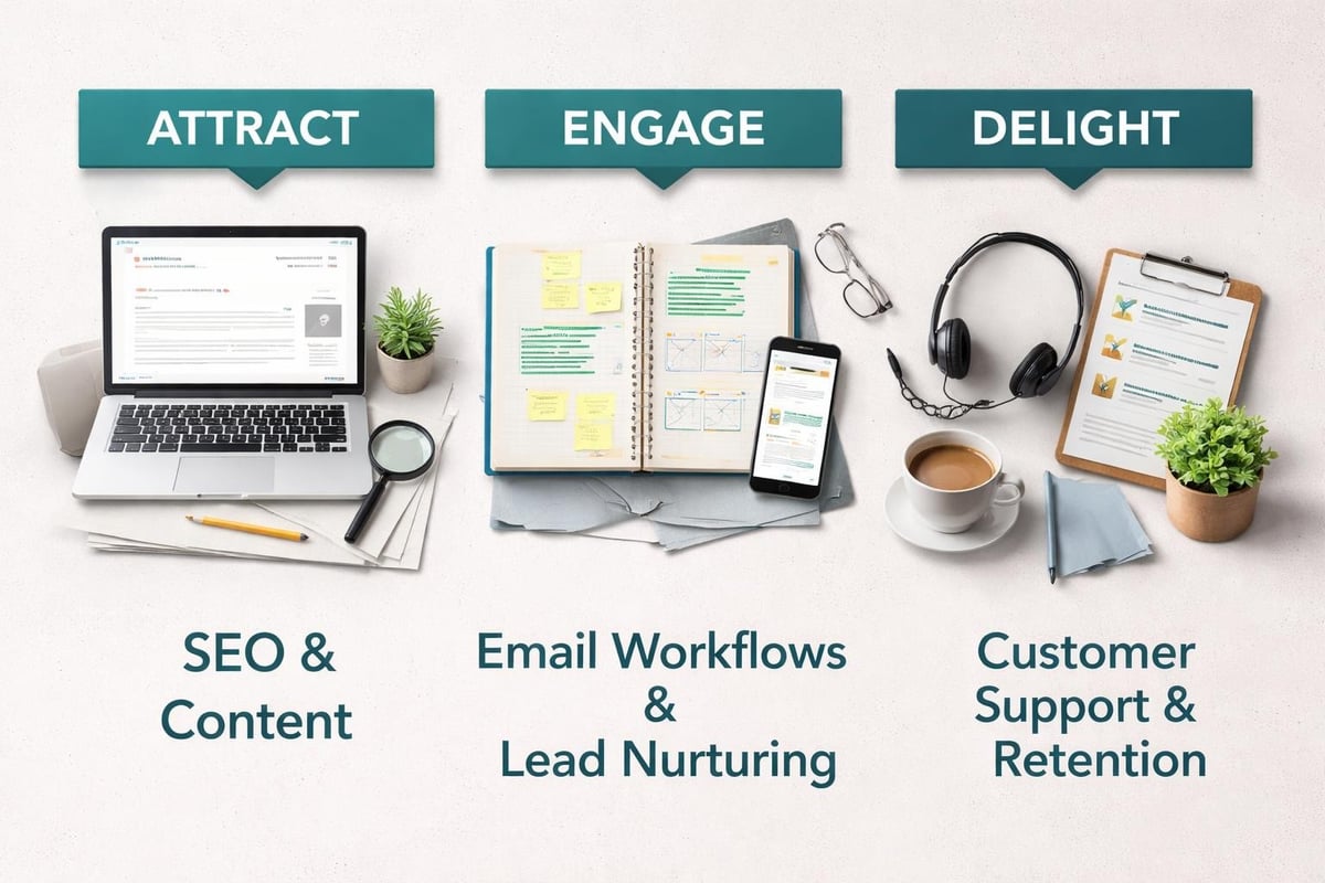 Inbound marketing methodology stages