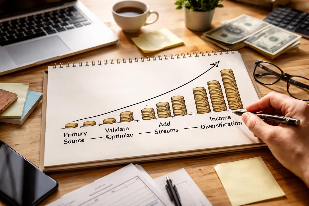 Income stream development timeline