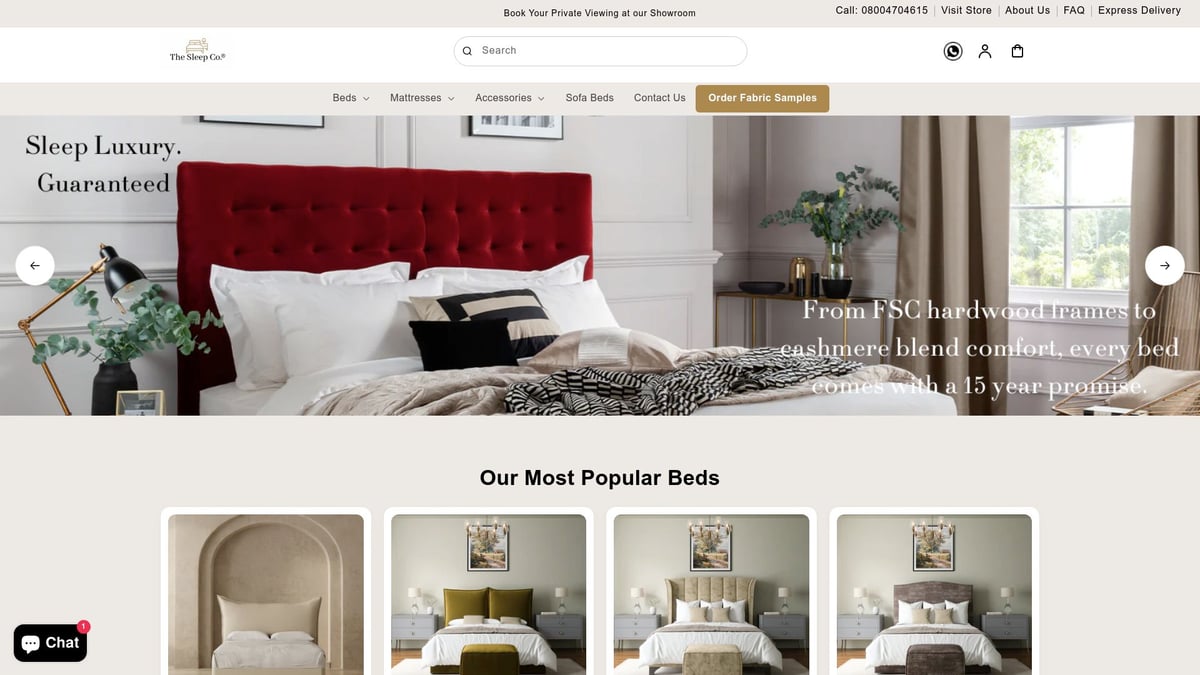 7 Best Luxury Bed UK Choices for a Stylish Bedroom 2025 - The Sleep Co® – Berkley Pillow Bed with Large Pillow Headboard