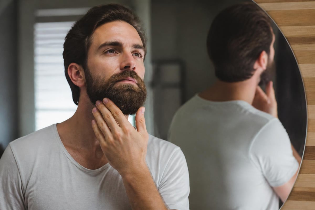 Beard grooming routine frequency