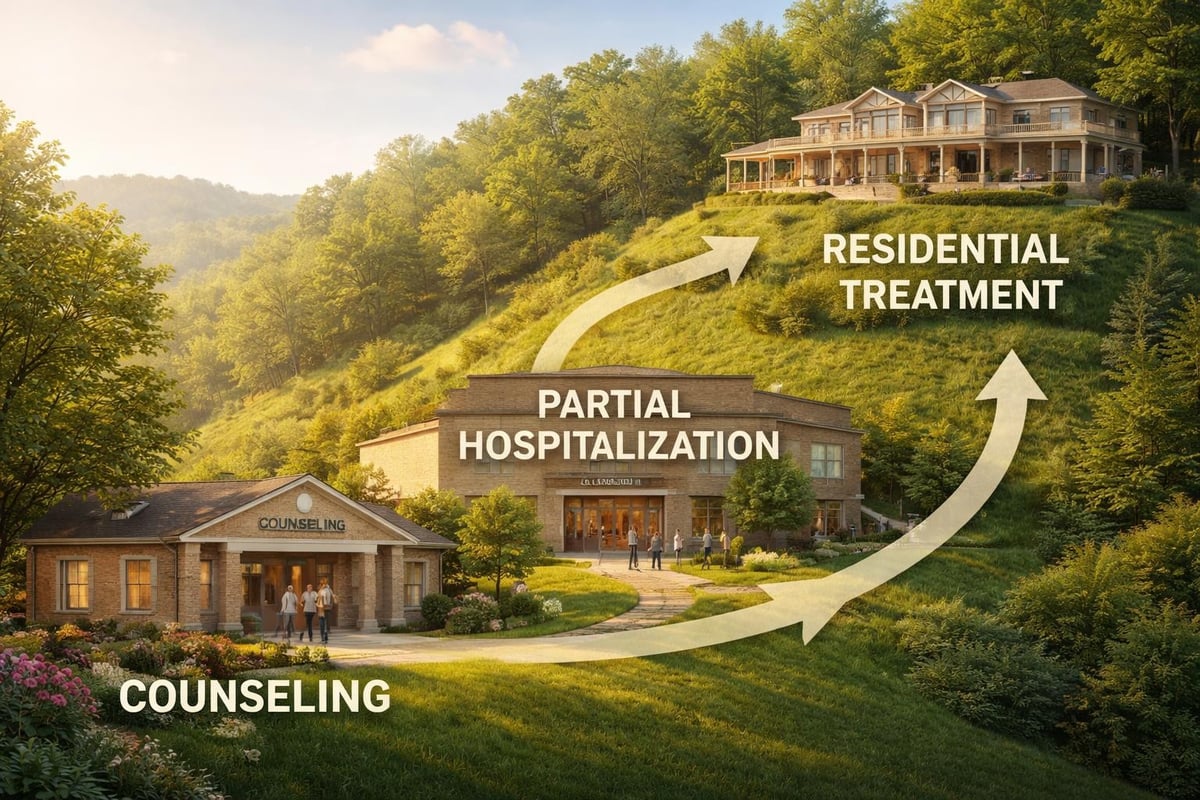 Levels of care in addiction treatment