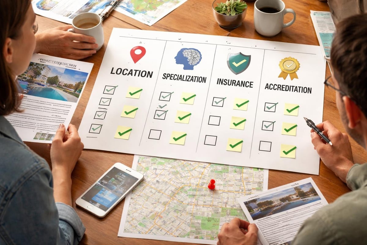 Treatment facility selection factors