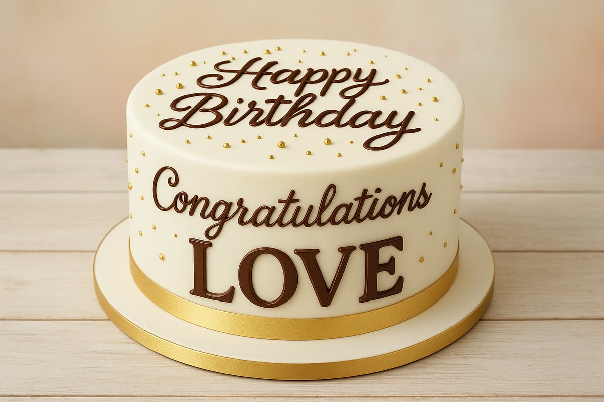 Die Bedeutung von Torten mit Schriftzug