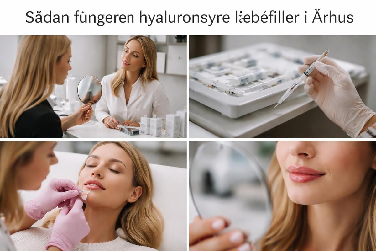 Hyaluronsyre lip filler behandlingsproces