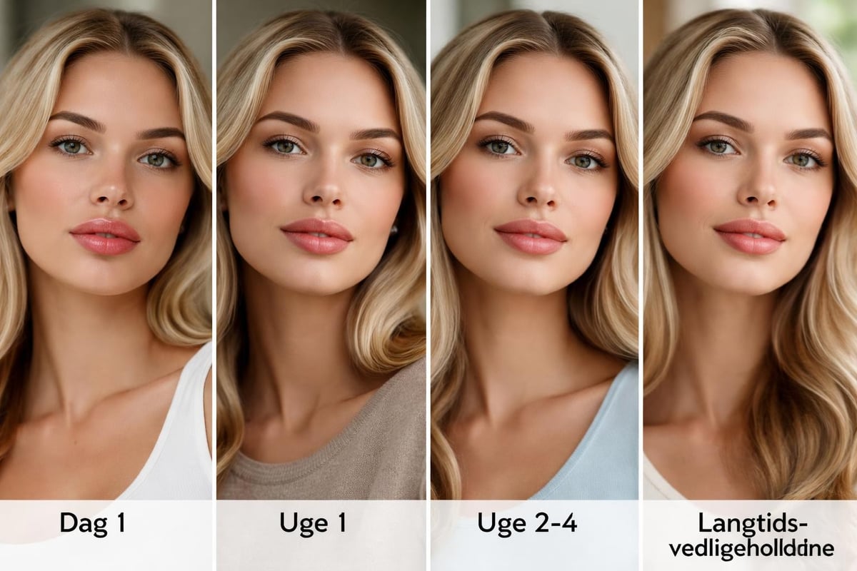 Lip filler tidslinje resultater