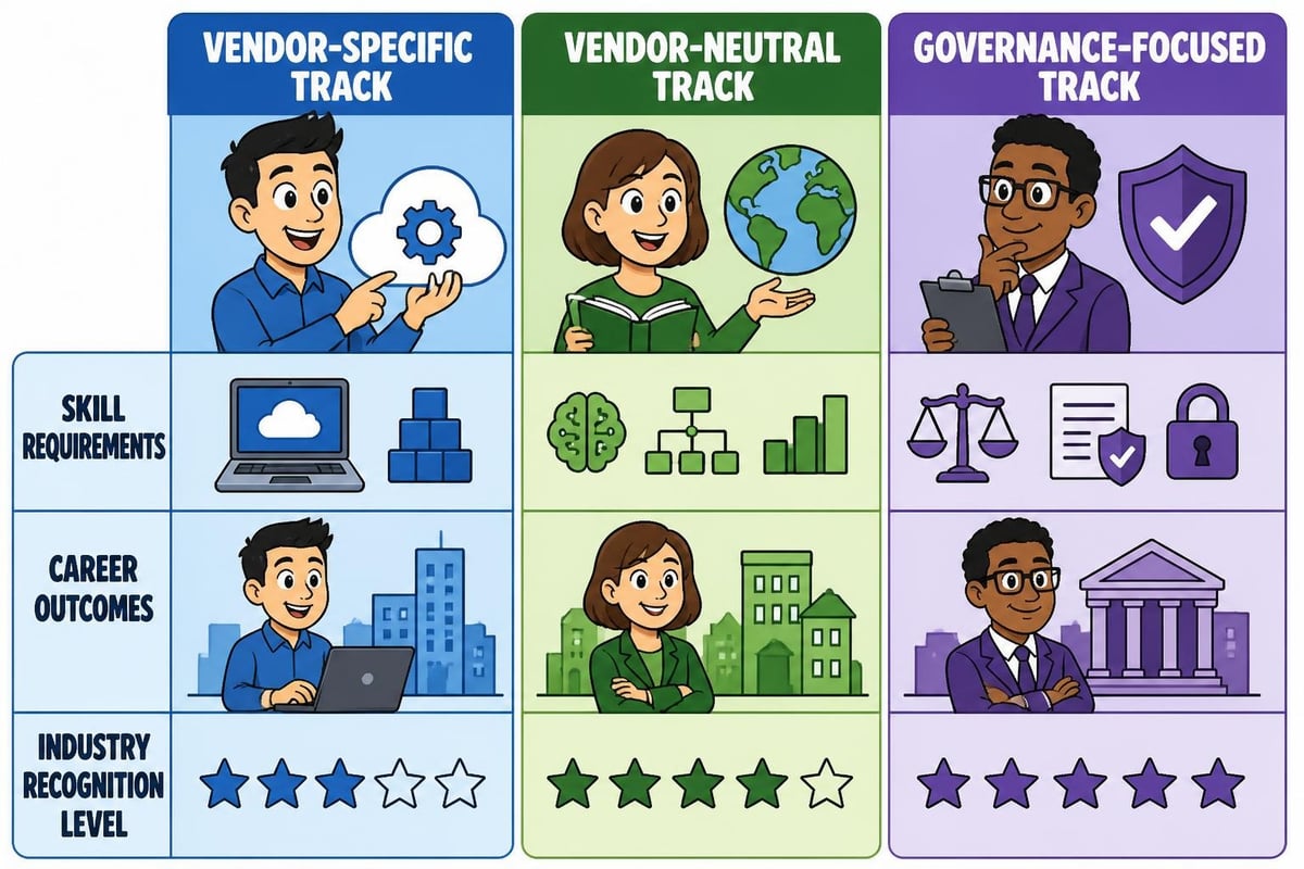 AI certification pathway comparison