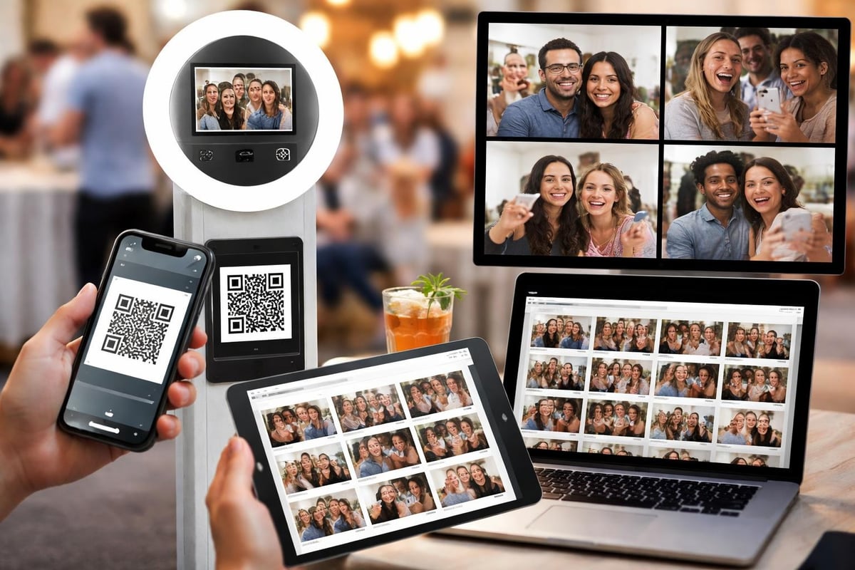 Hybrid event photo booth integration