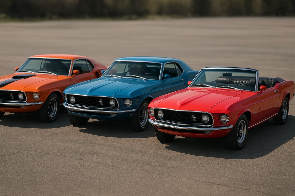 Les modèles et versions de la Mustang 1969
