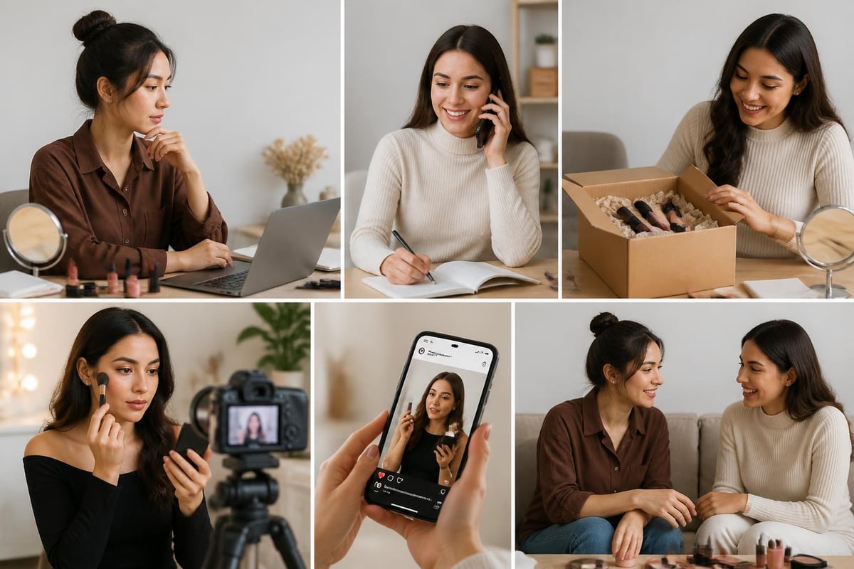 Influencer collaboration workflow