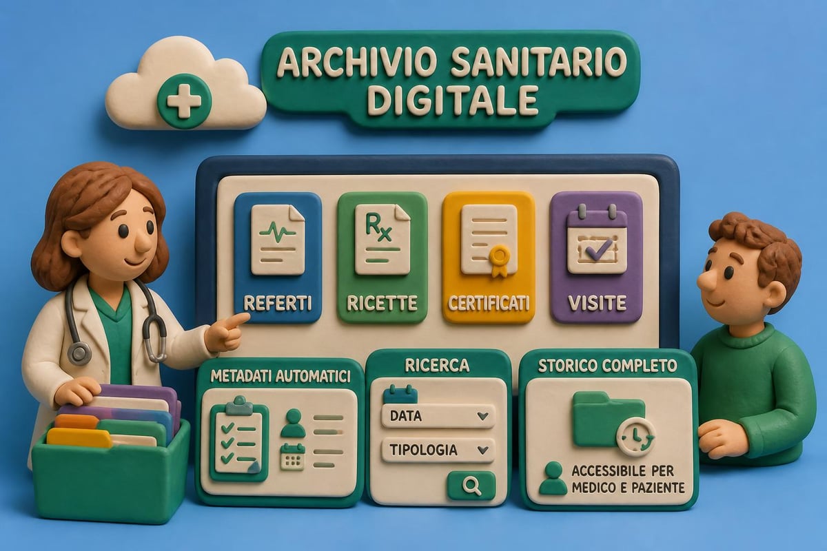 Archivio documenti sanitari organizzato