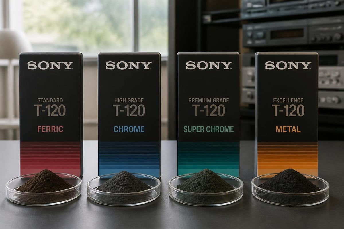 VHS tape oxide formulations