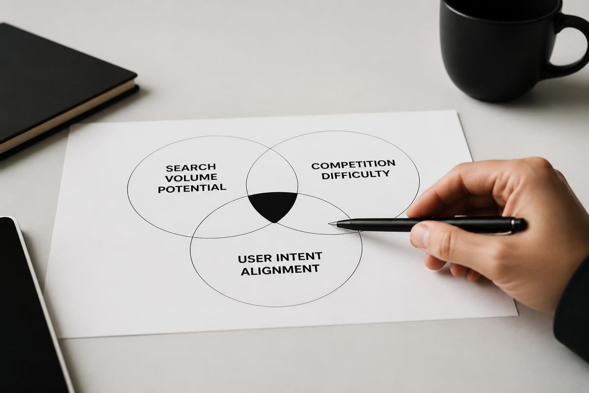 Keyword selection criteria