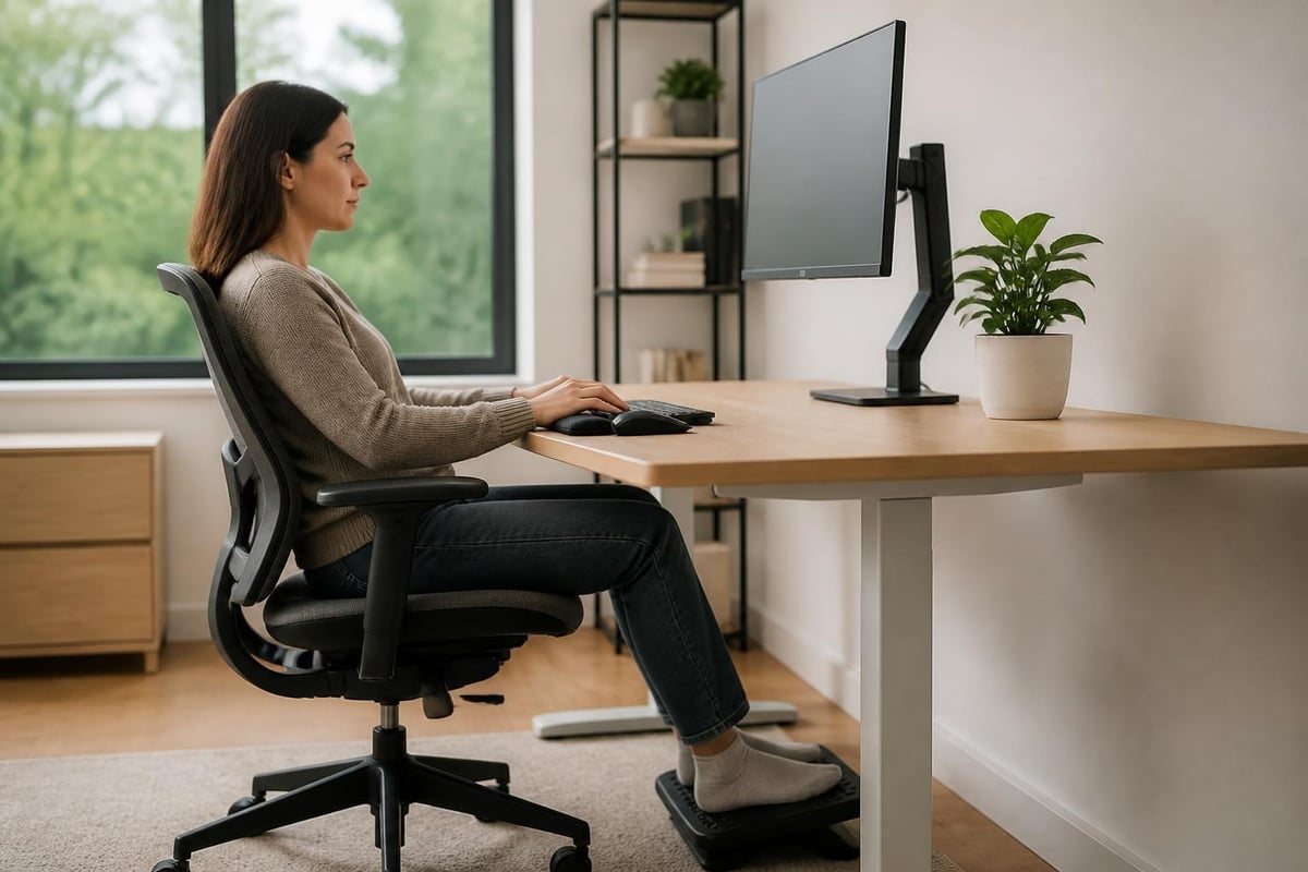 Ergonomic workspace setup