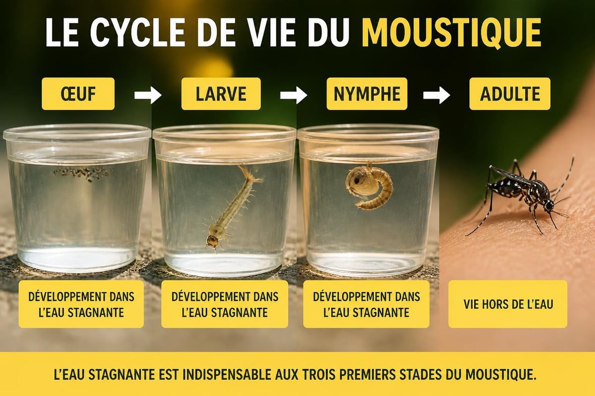 Cycle de vie des moustiques