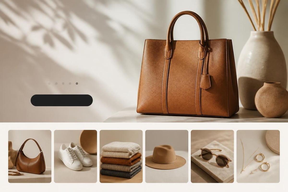E-Commerce Homepage Hero-Bereich