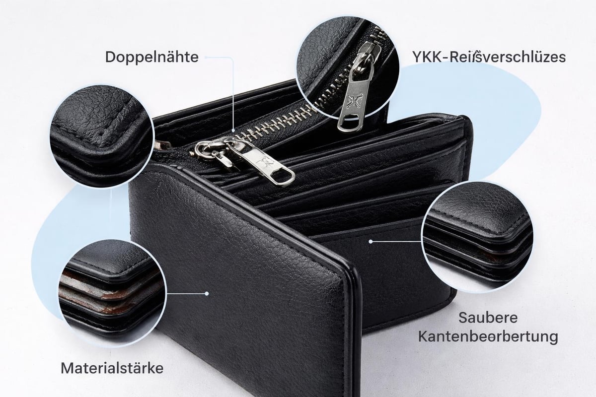 Qualitätsmerkmale eines langlebigen Portemonnaies