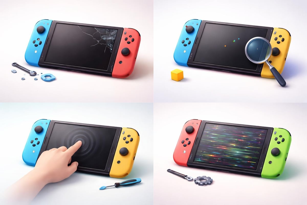 Nintendo Switch screen damage types