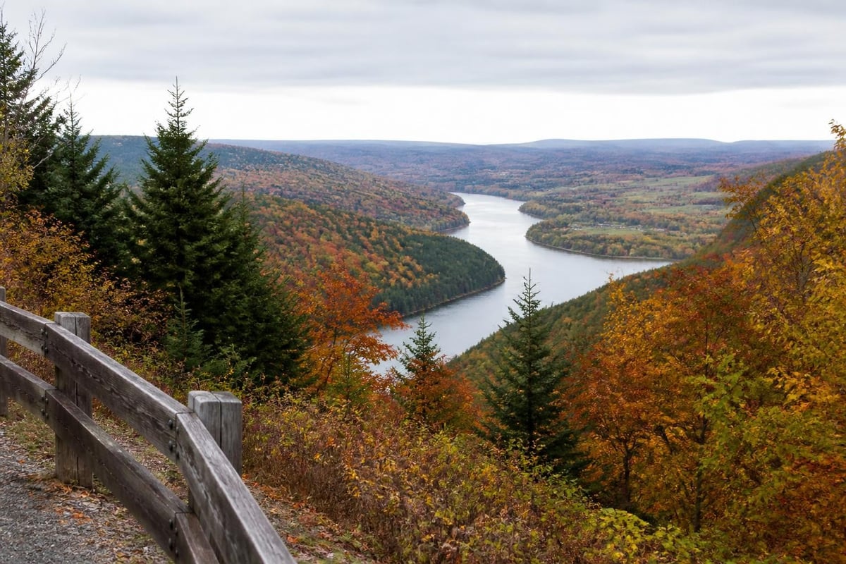 Fall foliage viewing routes