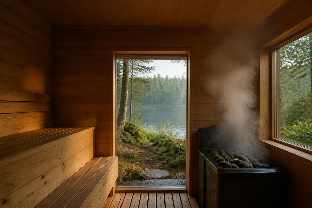 Traditional sauna steam and heat mechanics