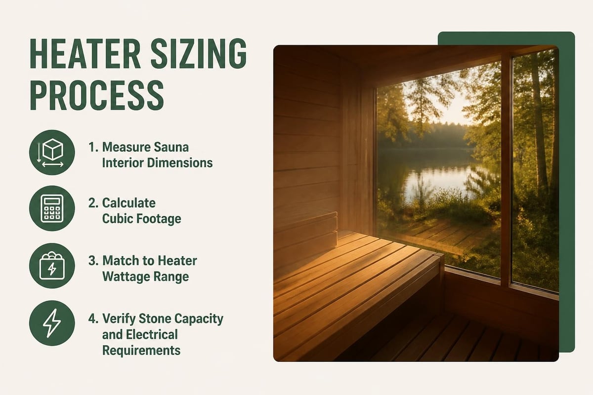 Sauna heater sizing guide