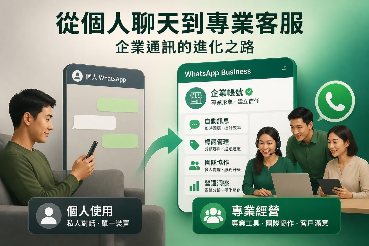 WhatsApp Business同WhatsApp分別:功能、定位與應用場景全解析