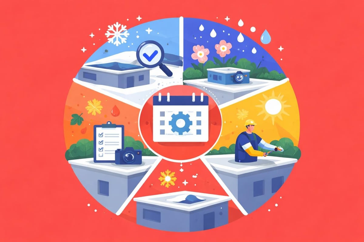 Commercial roof maintenance schedule