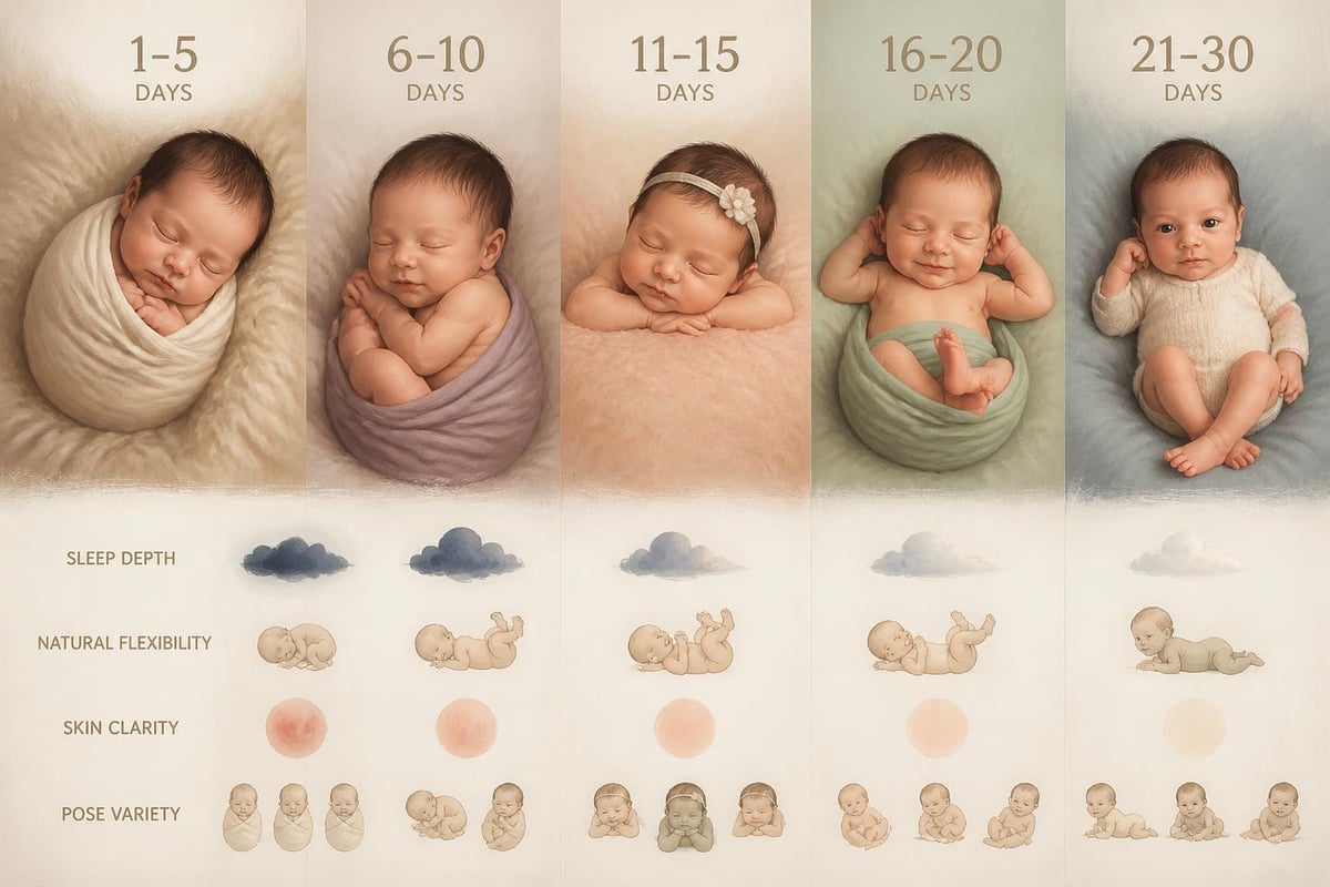 Optimal newborn photography timing