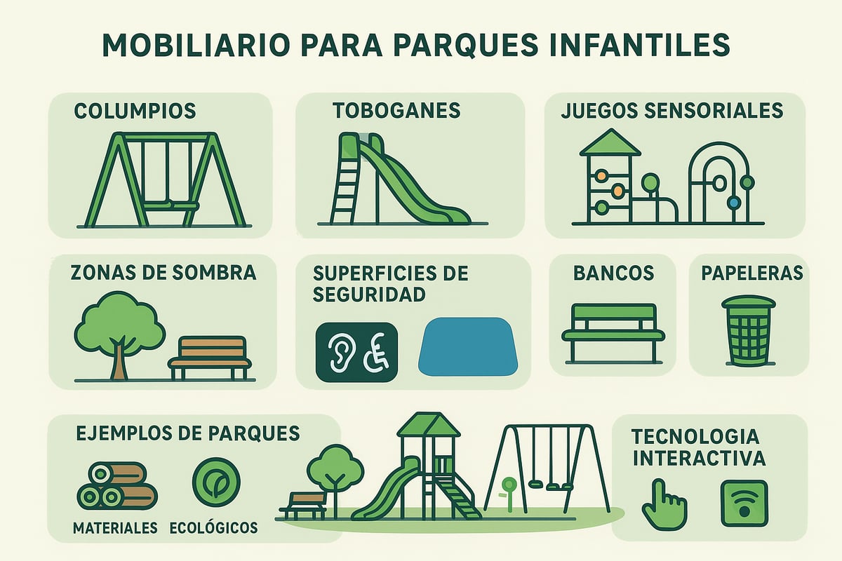 Tipos de Mobiliario para Parques Infantiles: Características, Ventajas y Ejemplos