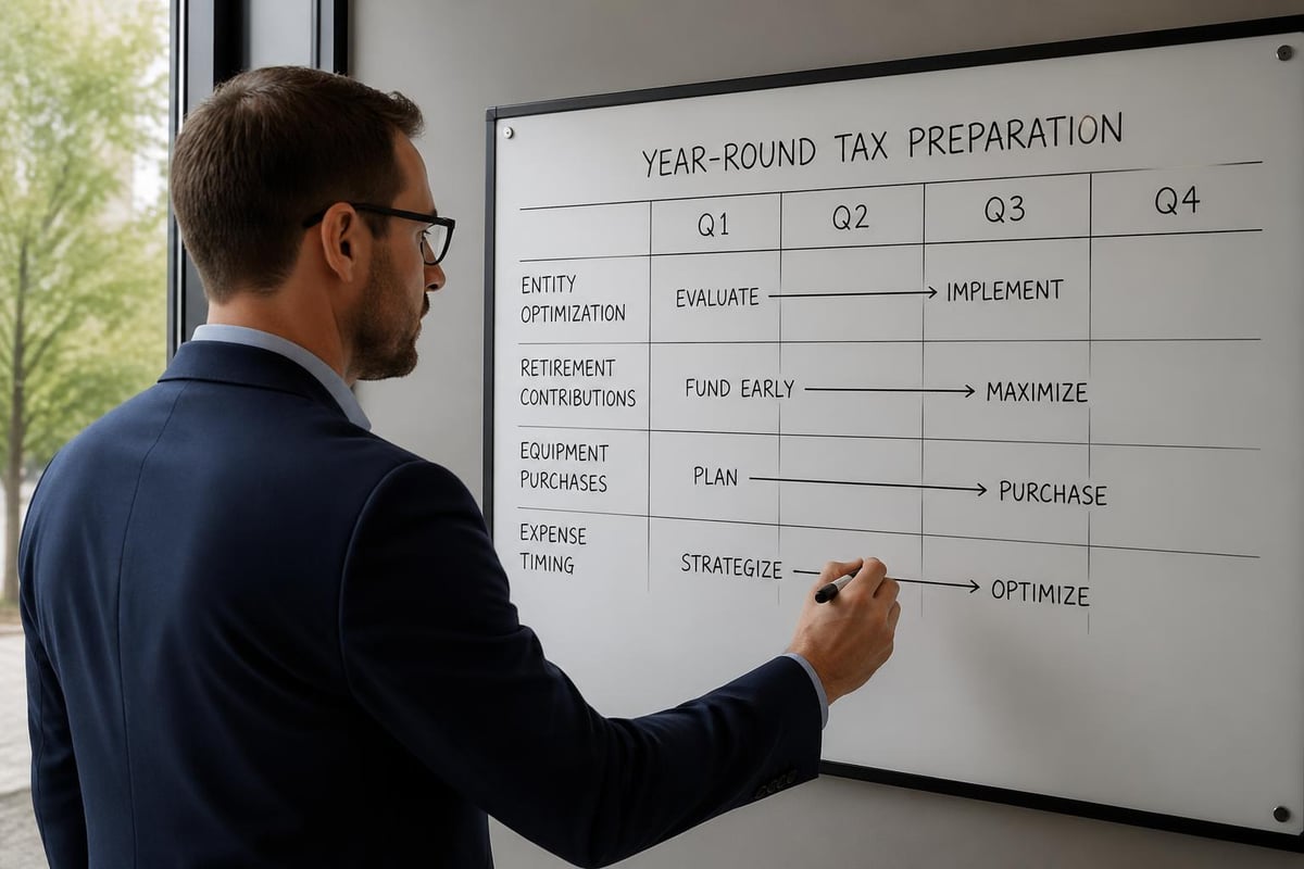 Tax preparation calendar
