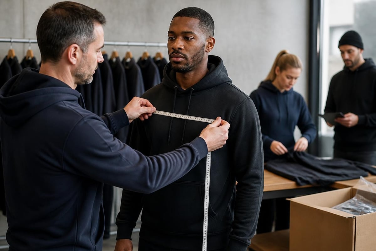 Hoodie sizing process