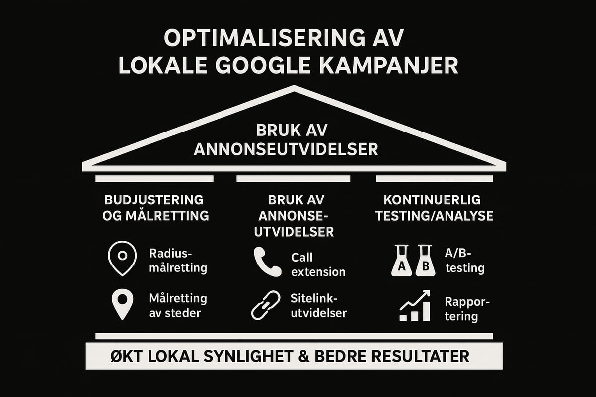 Optimalisering og løpende forbedringer for lokale kampanjer