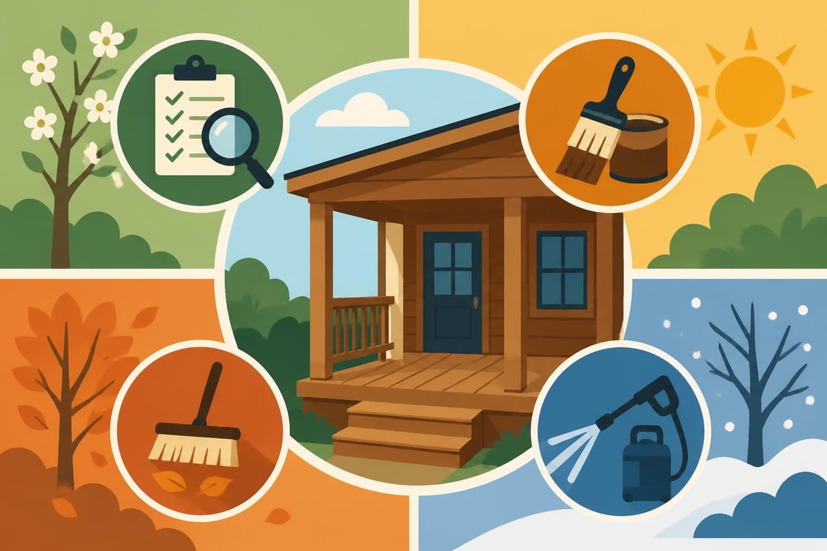 Wooden porch maintenance timeline