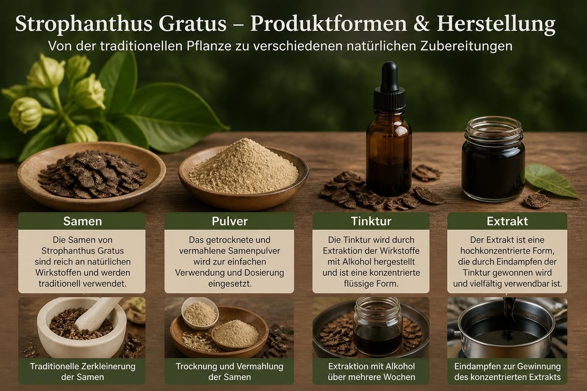 Strophanthus Gratus Produktformen