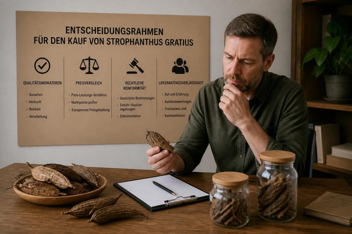 Kaufentscheidungskriterien Strophanthus