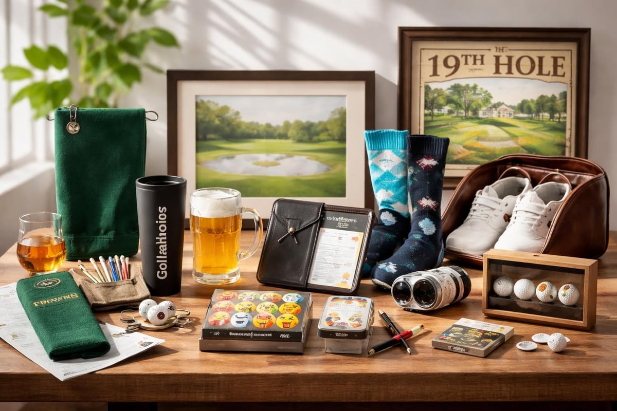 Variety of golf gift categories