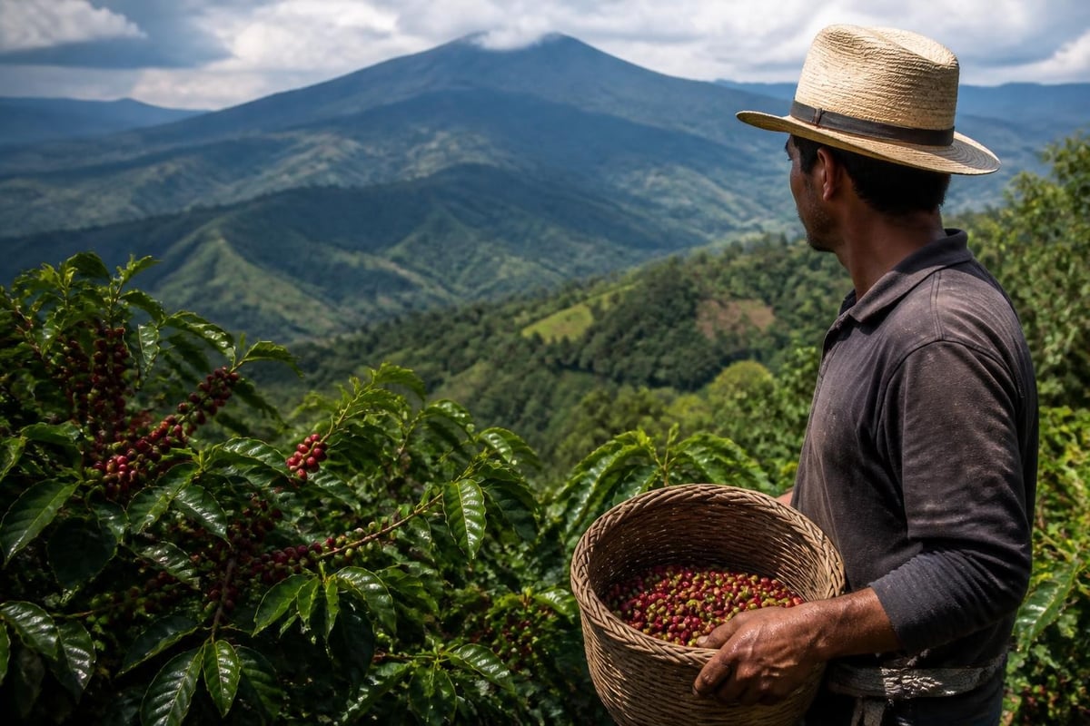 Coffee bean origins and flavor