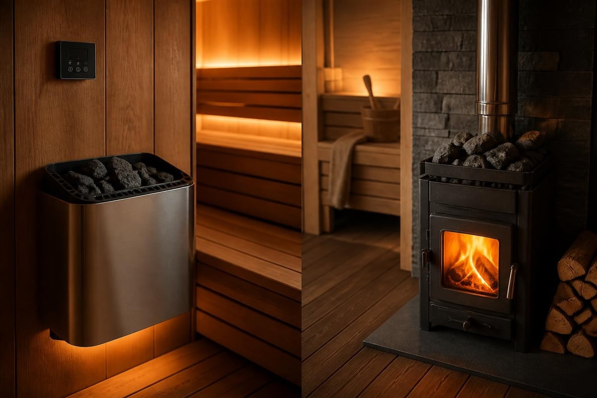 Sauna heating system options