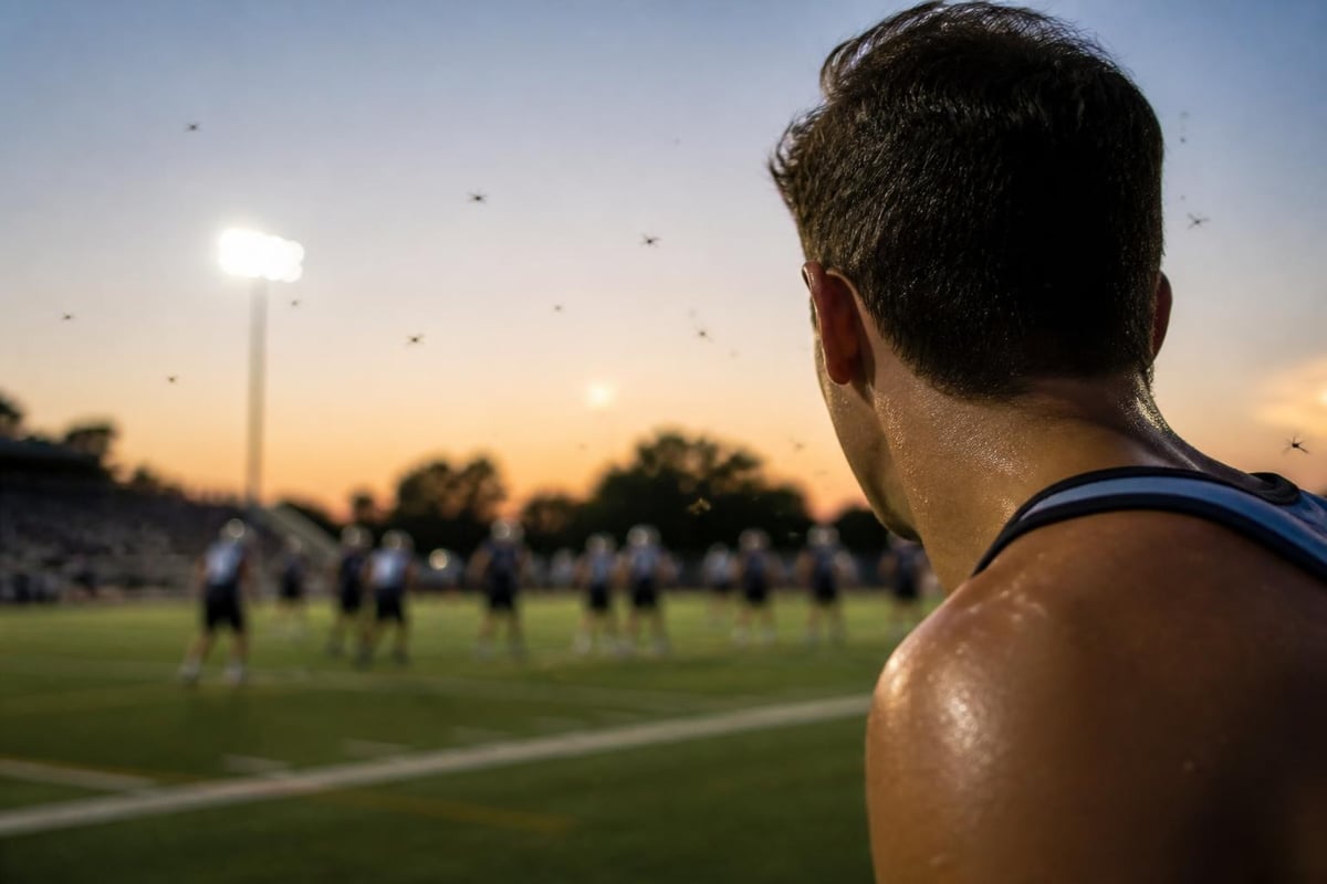 Mosquito hunting behavior at athletic fields