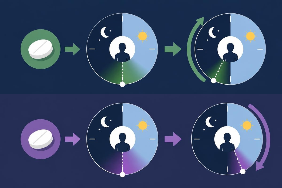 Melatonin circadian timing mechanism